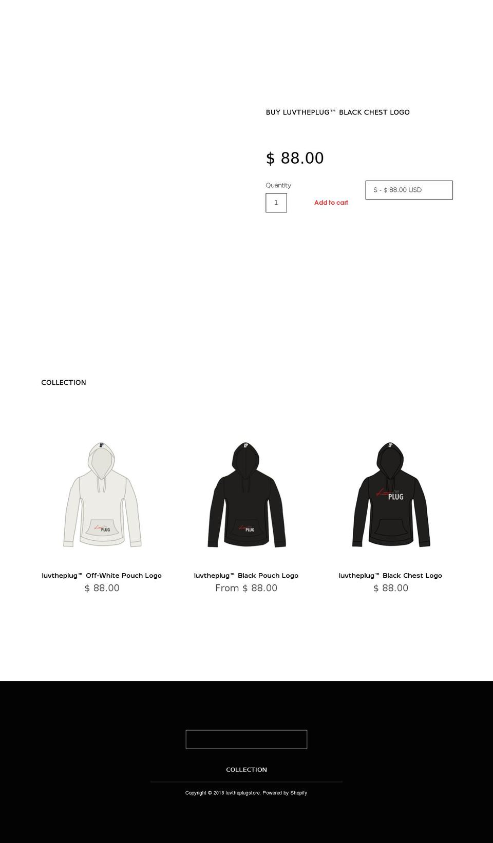 luvtheplugstore.com — Shopify storefront screenshot