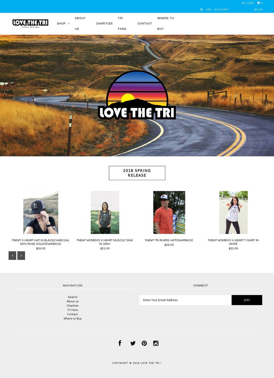 luvthetri.com — Shopify storefront screenshot