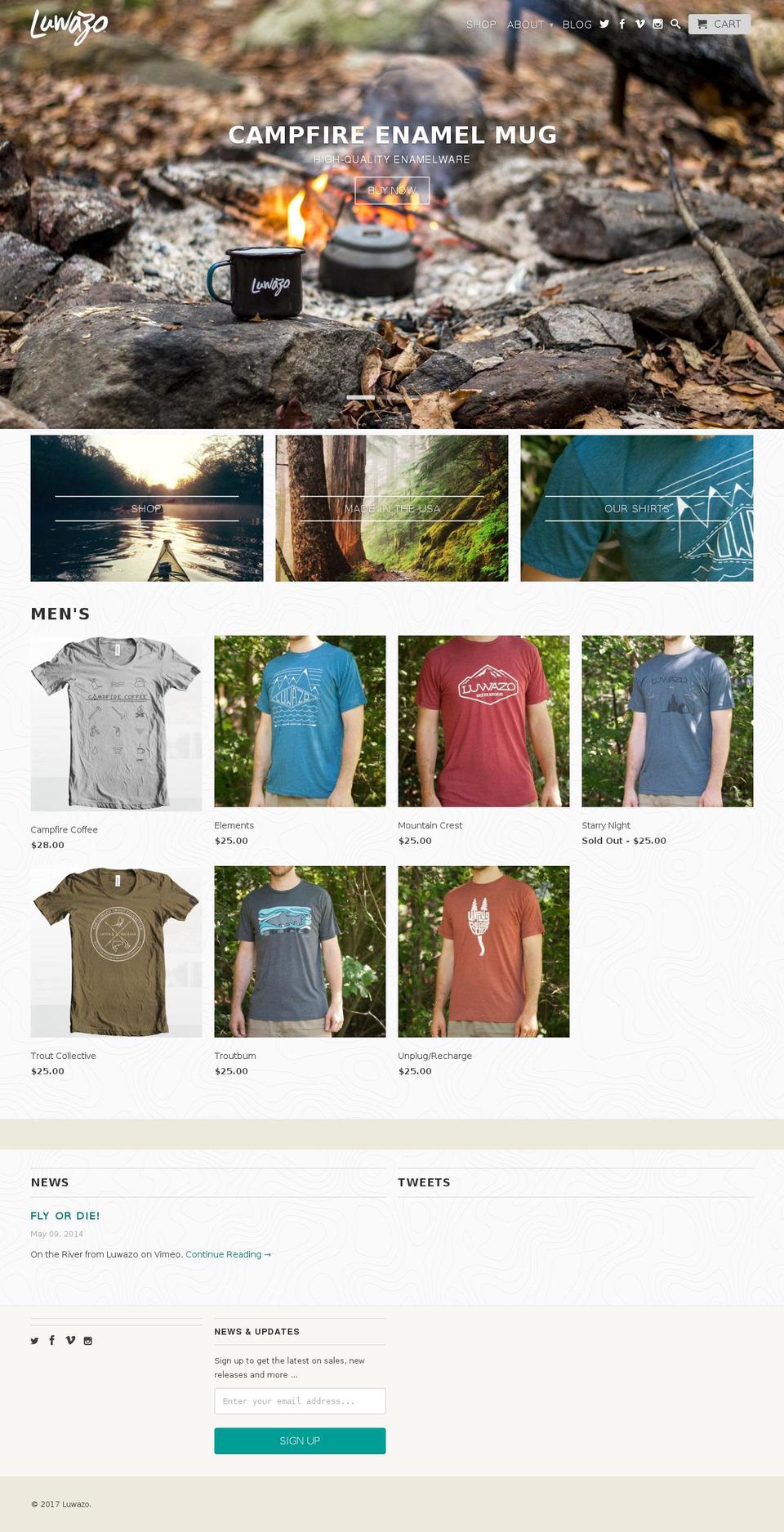 luwazo.com shopify website screenshot