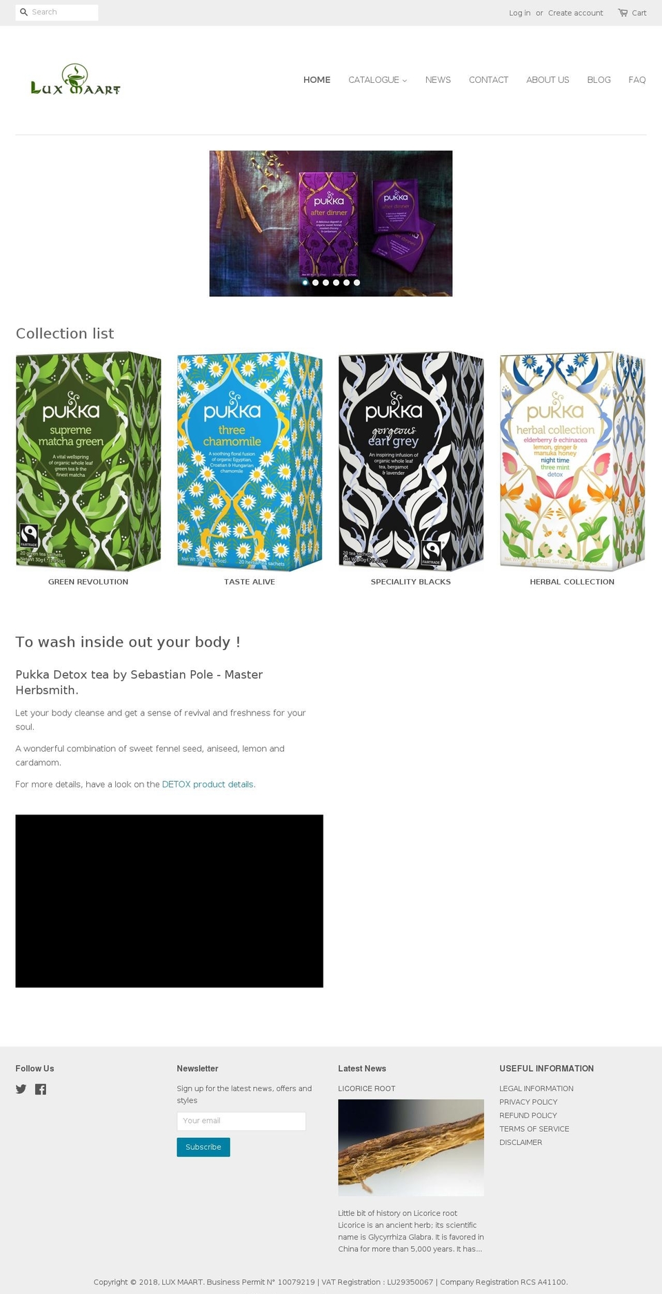 lux-maart.com — Shopify storefront screenshot