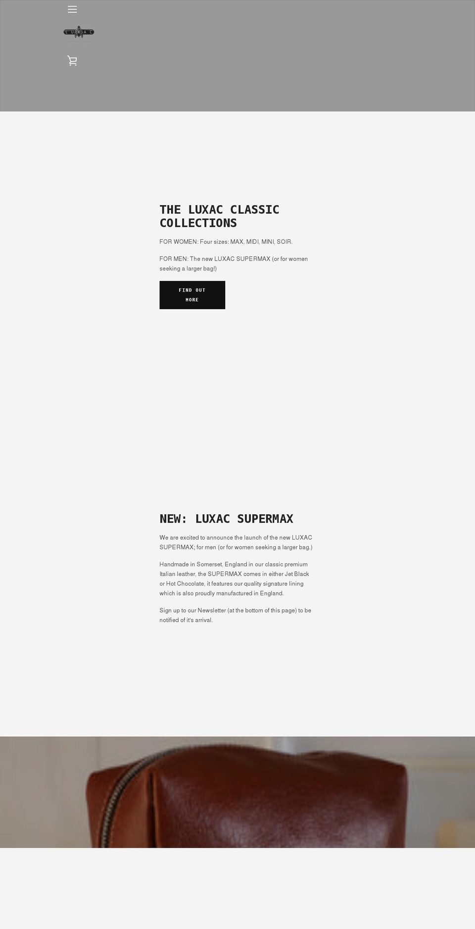 luxac.co.uk shopify website screenshot