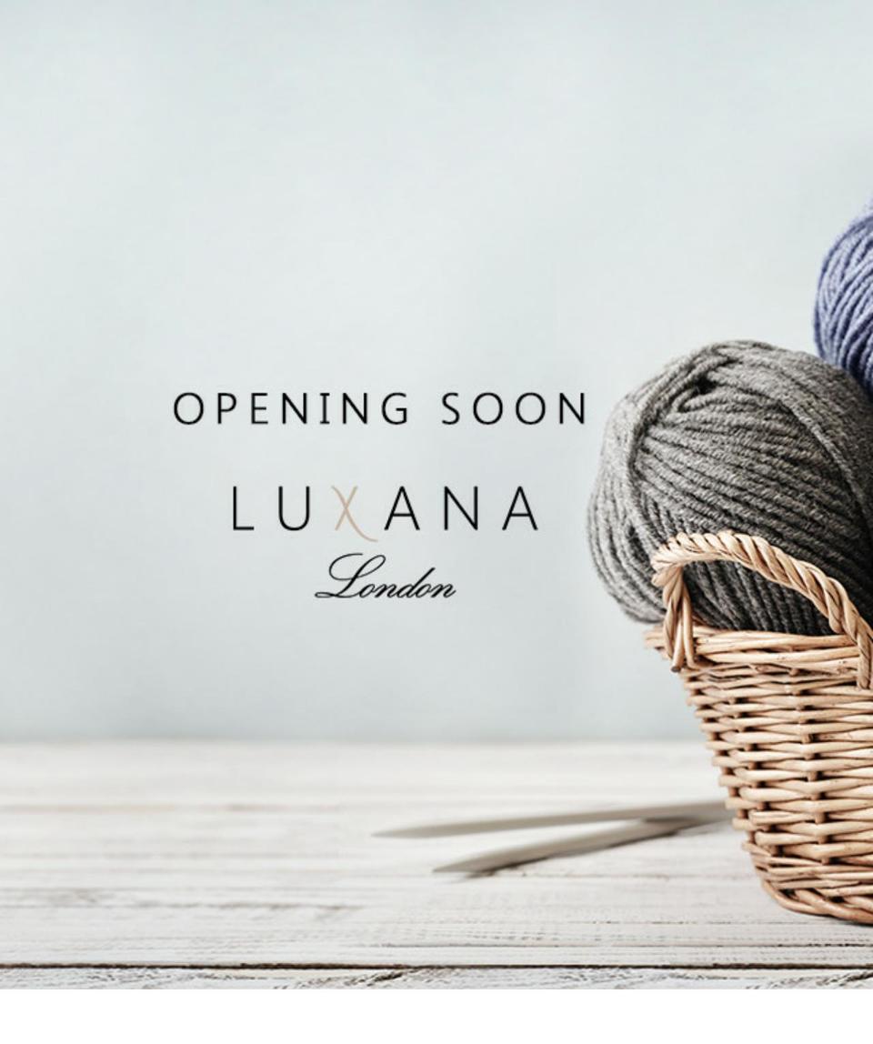 Coming soon Page Shopify theme site example luxana-london.com