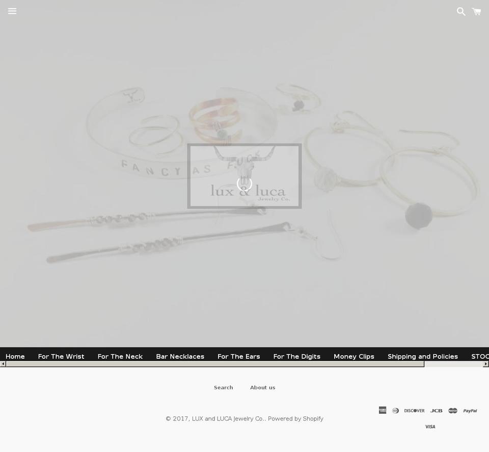 luxandluca.com shopify website screenshot