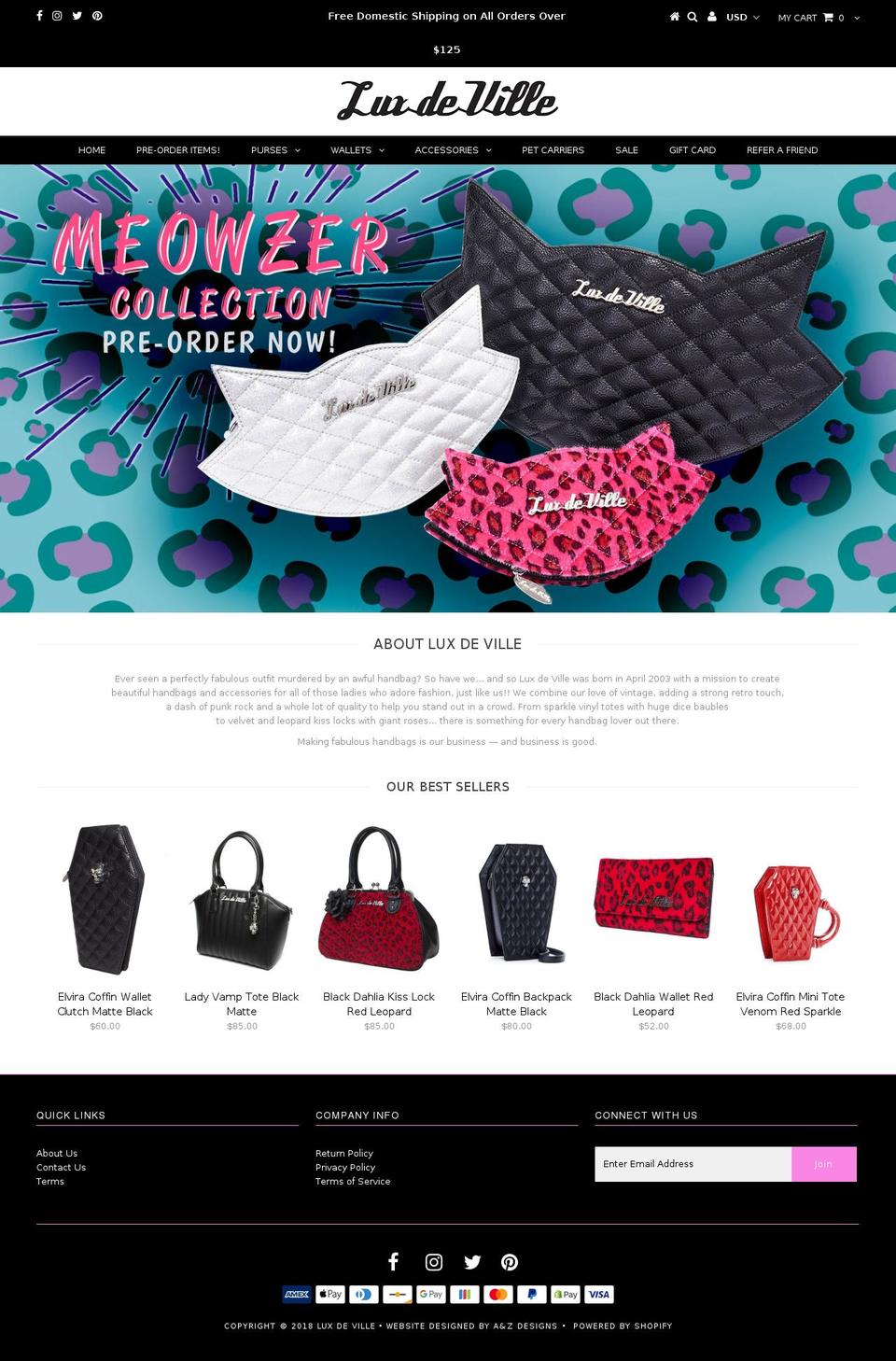 LuxDeville - Live Theme -- WH Shopify theme site example luxdeville.net