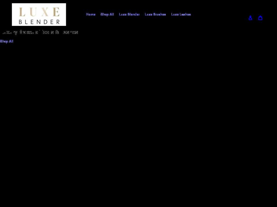 luxe-blender.com shopify website screenshot