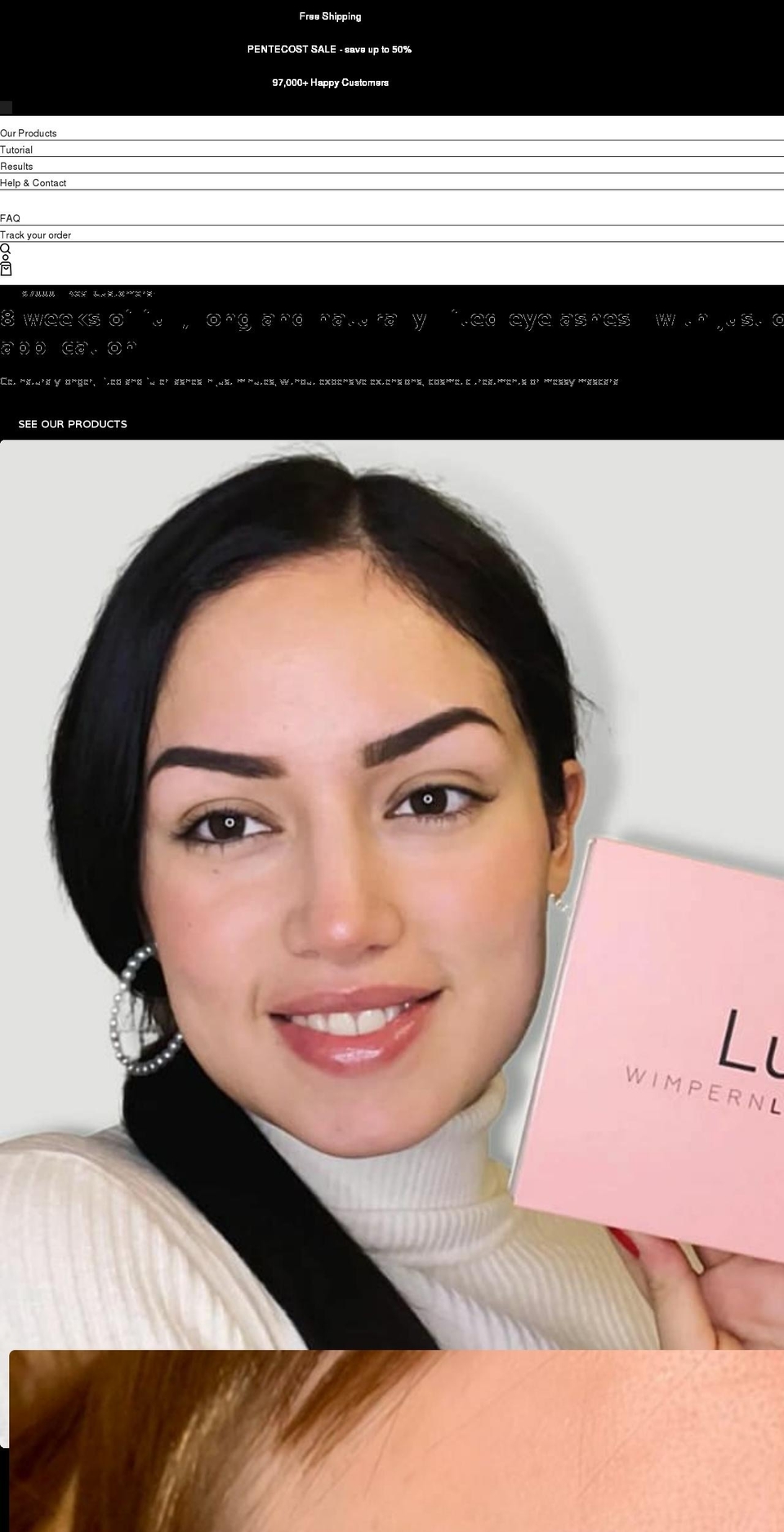 luxe-cosmetics.com shopify website screenshot