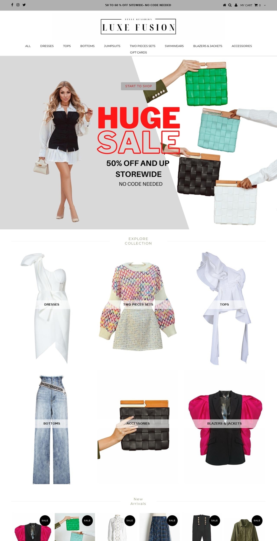 luxe-fusion.com — Shopify storefront screenshot