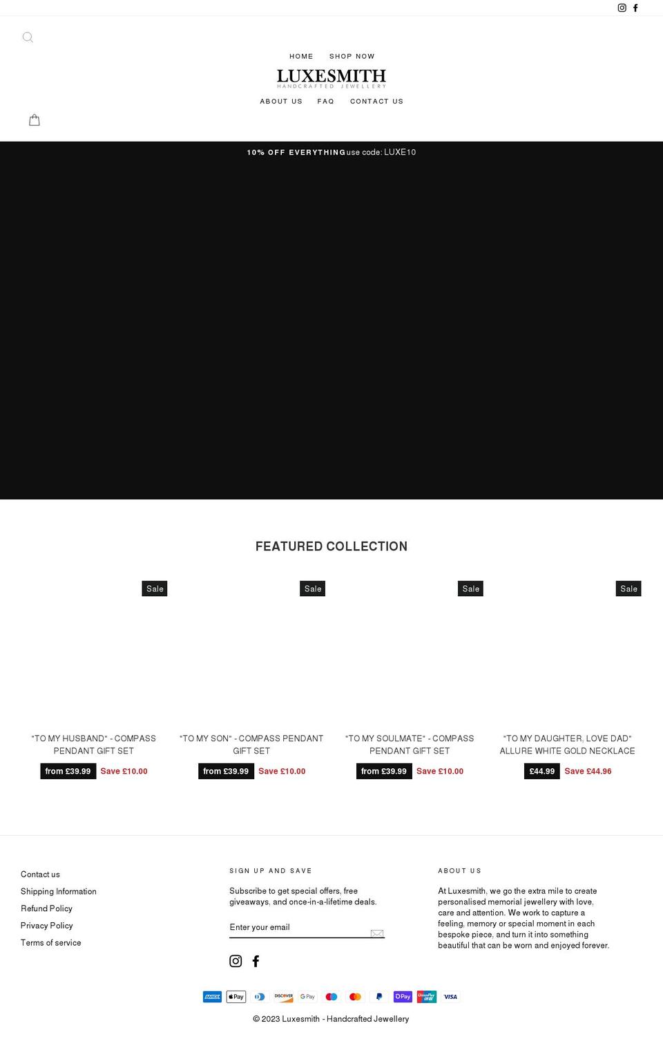 luxe-smith.myshopify.com shopify website screenshot
