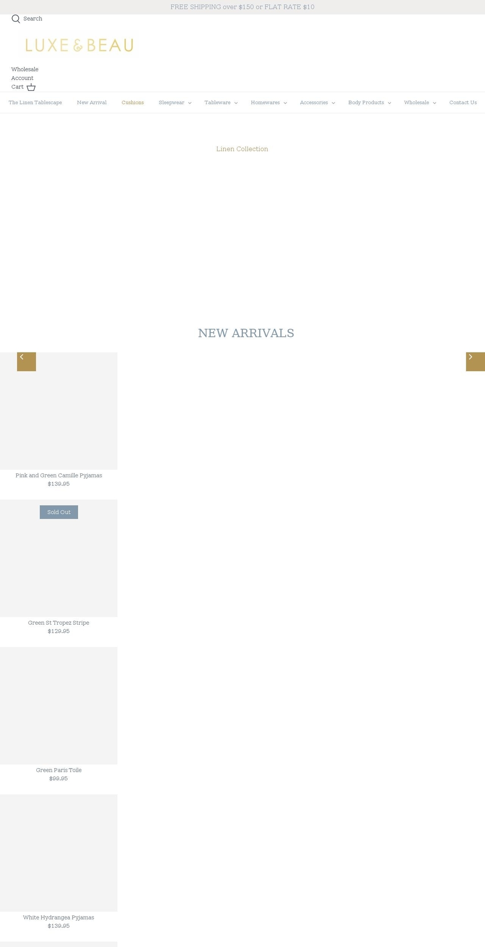 luxeandbeau.com.au shopify website screenshot
