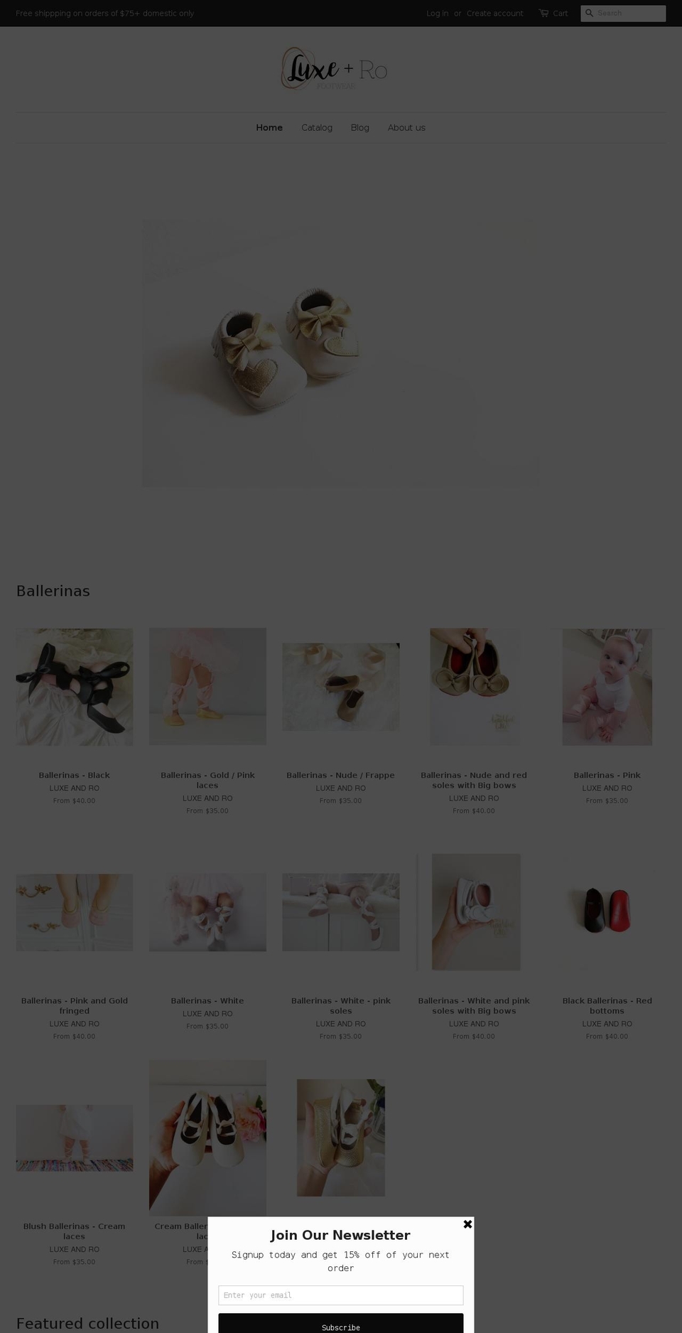 luxeandro.com shopify website screenshot