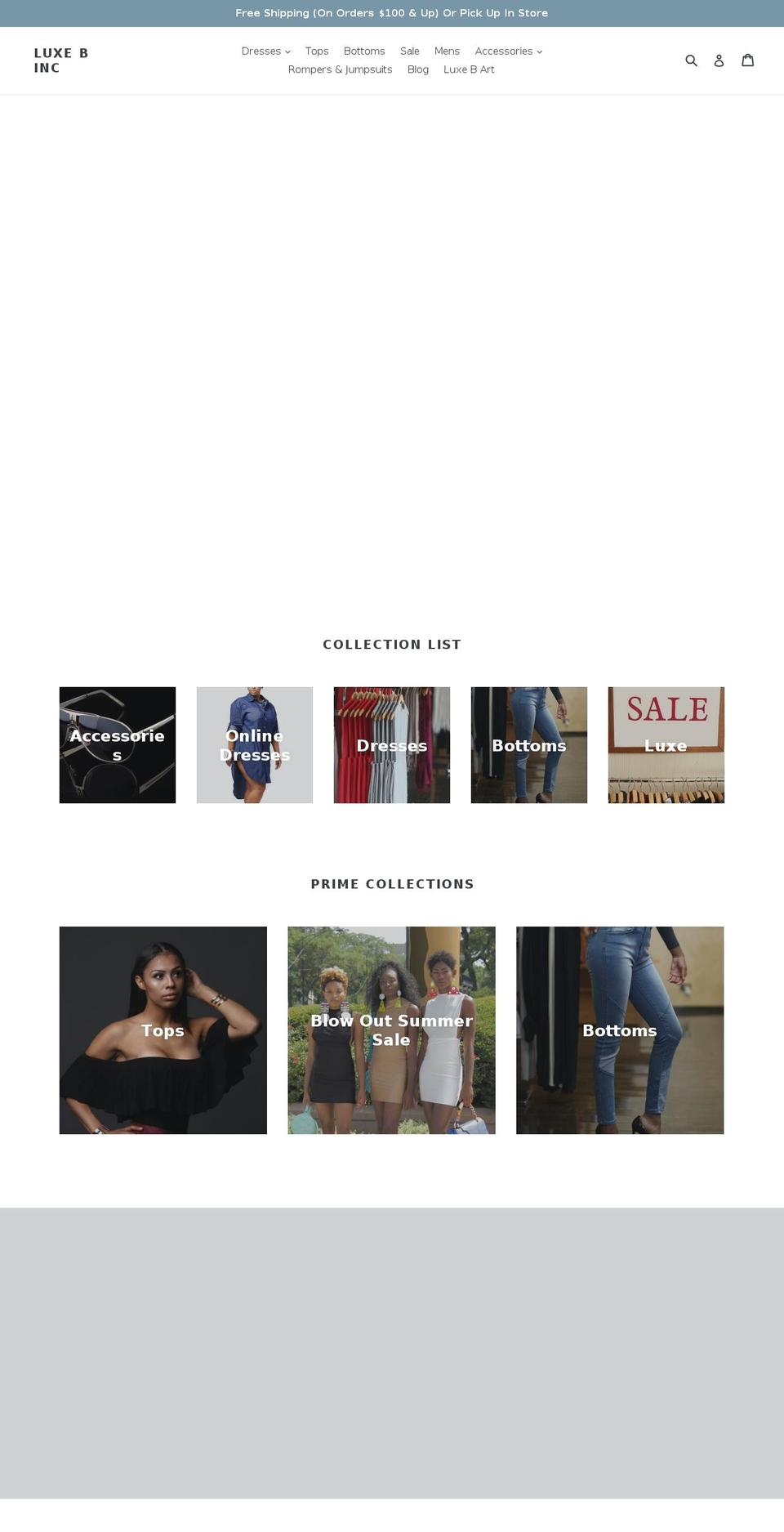 luxebfashion.com — Shopify storefront screenshot