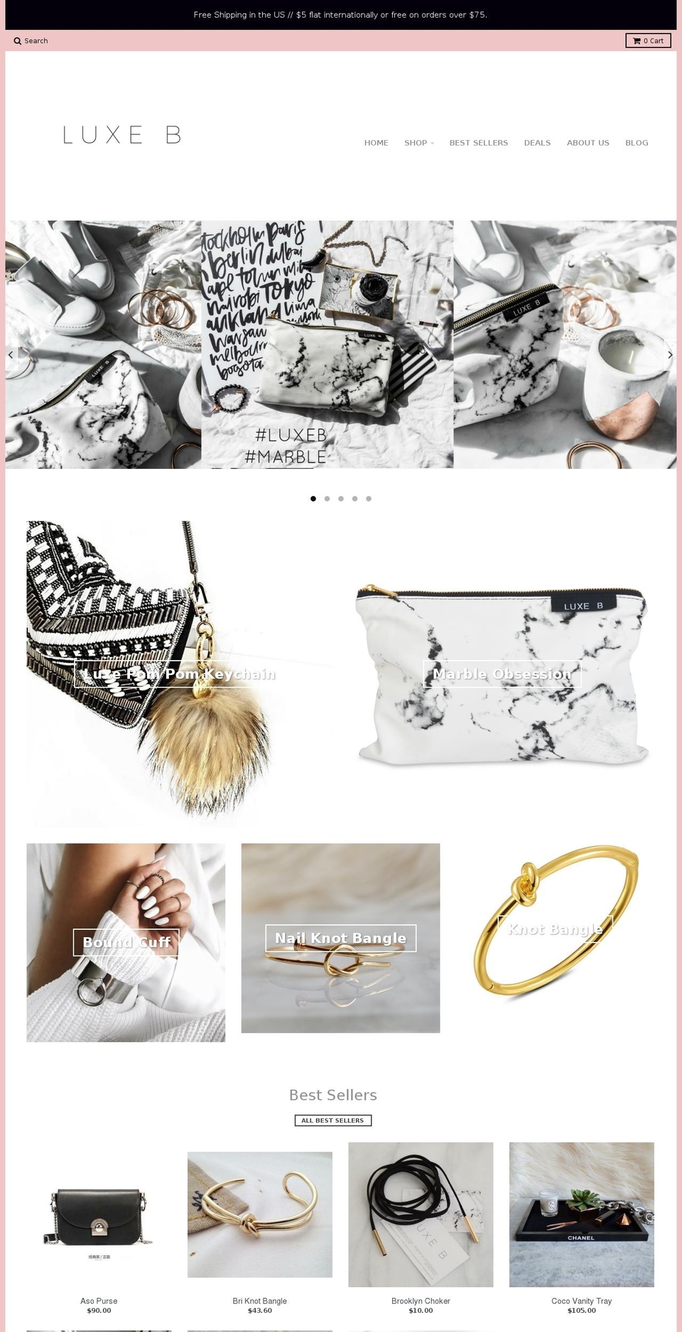 luxeblogger.com shopify website screenshot