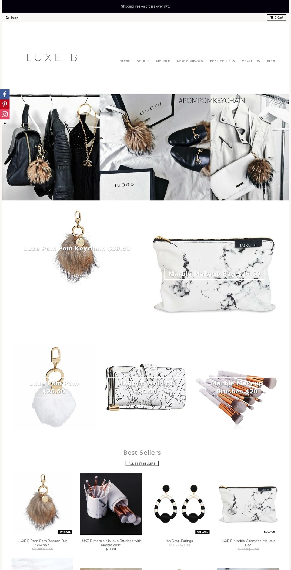 luxebofficial.com — Shopify storefront screenshot
