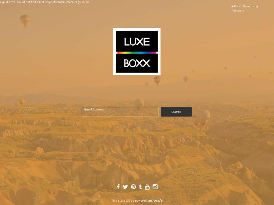 luxeboxx.com — Shopify storefront screenshot