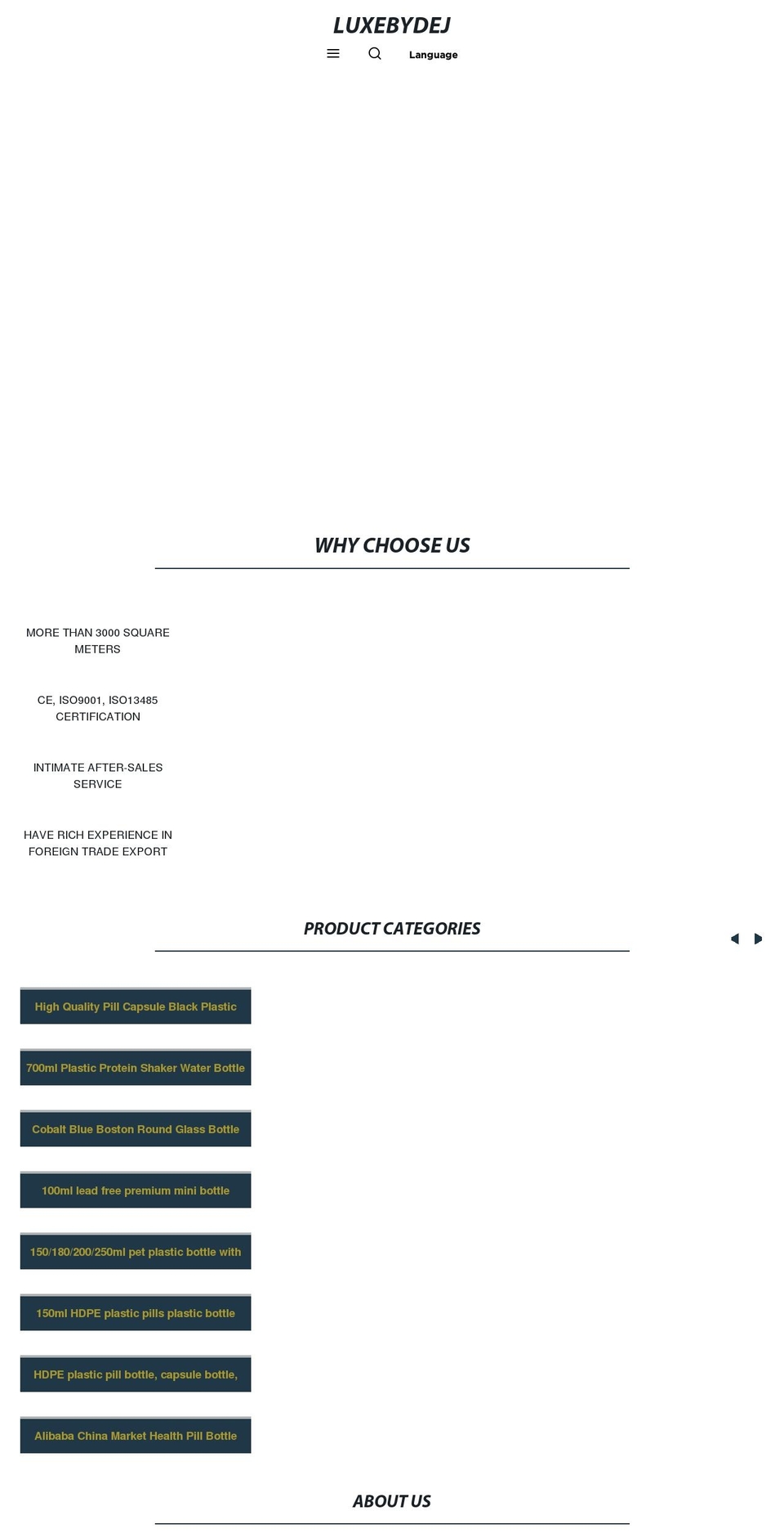 luxebydej.com — Shopify storefront screenshot