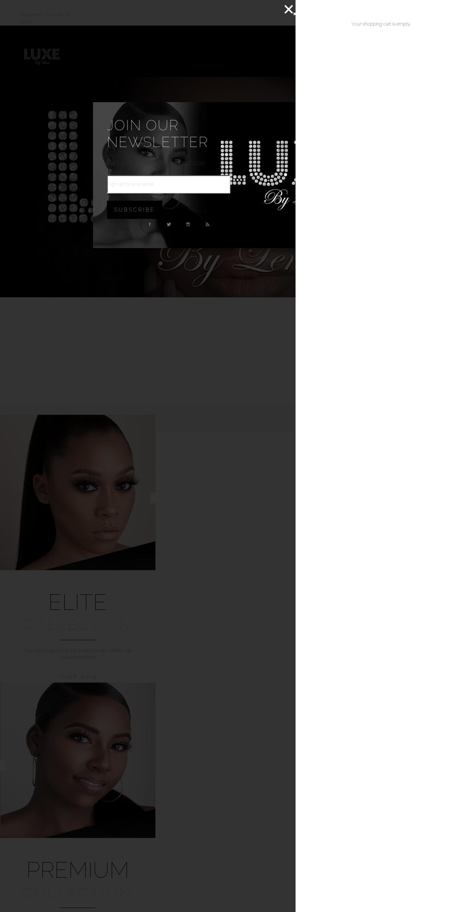 luxebylena.com shopify website screenshot