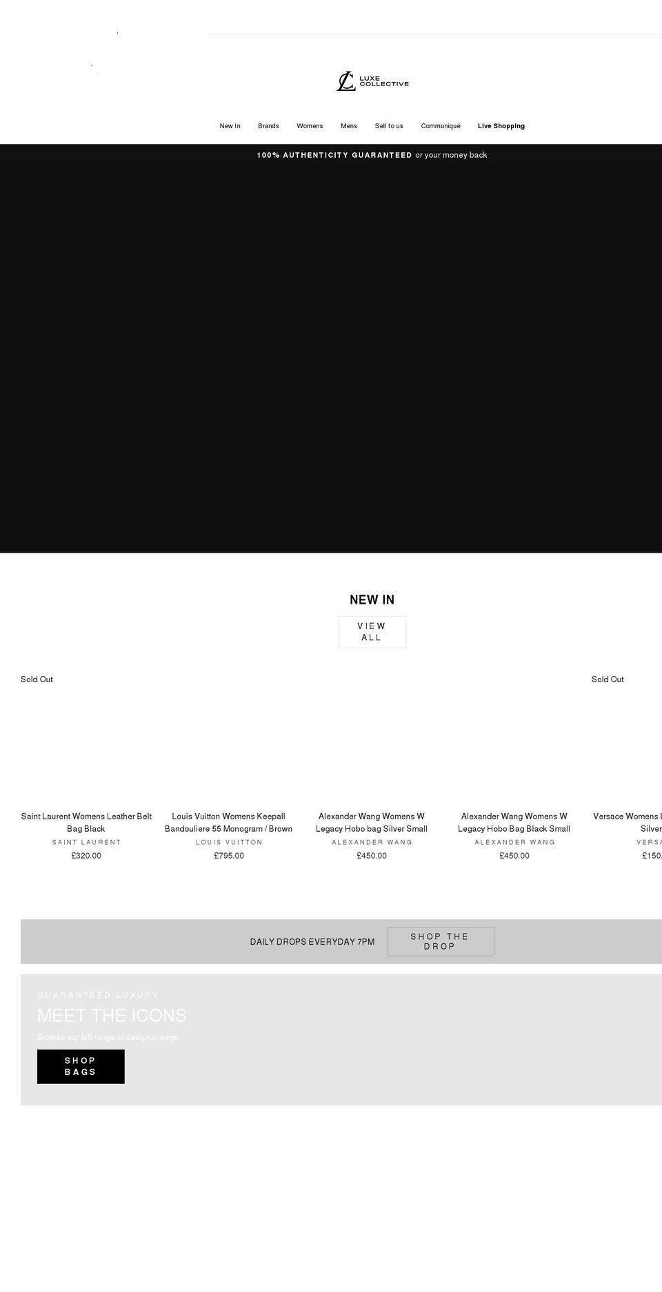 luxecollectivefashion.com shopify website screenshot