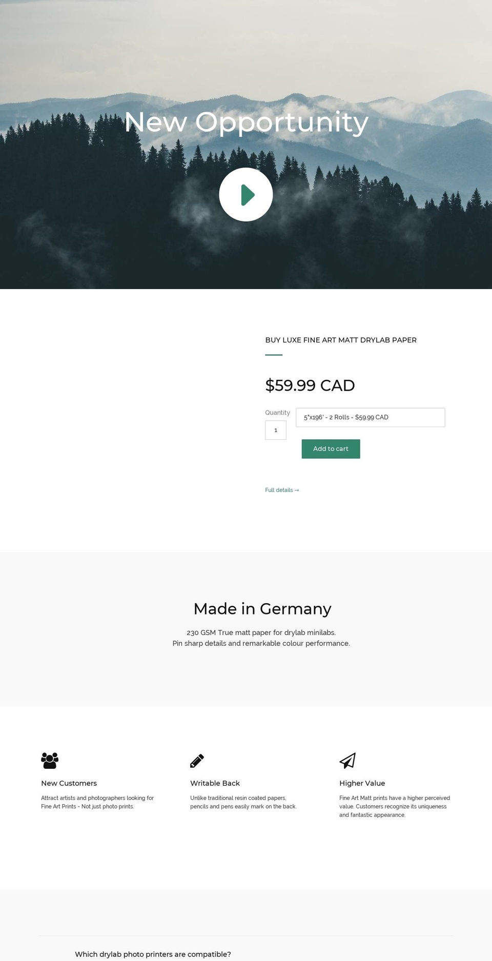 luxedrylab.com — Shopify storefront screenshot