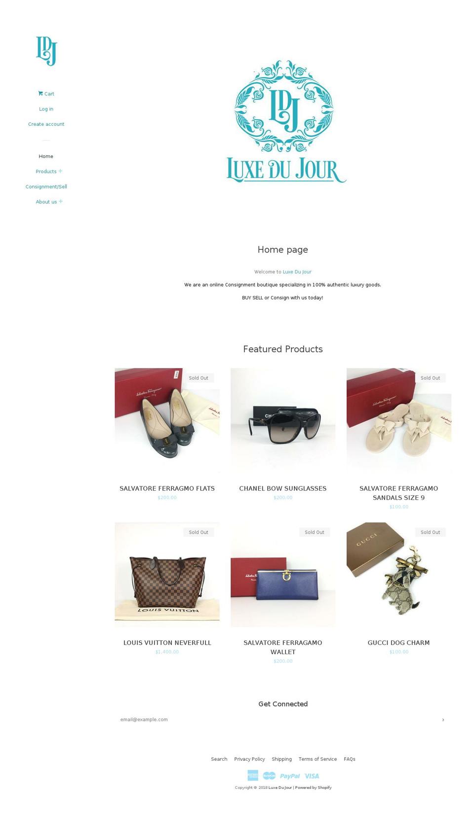 luxedujour.ca shopify website screenshot