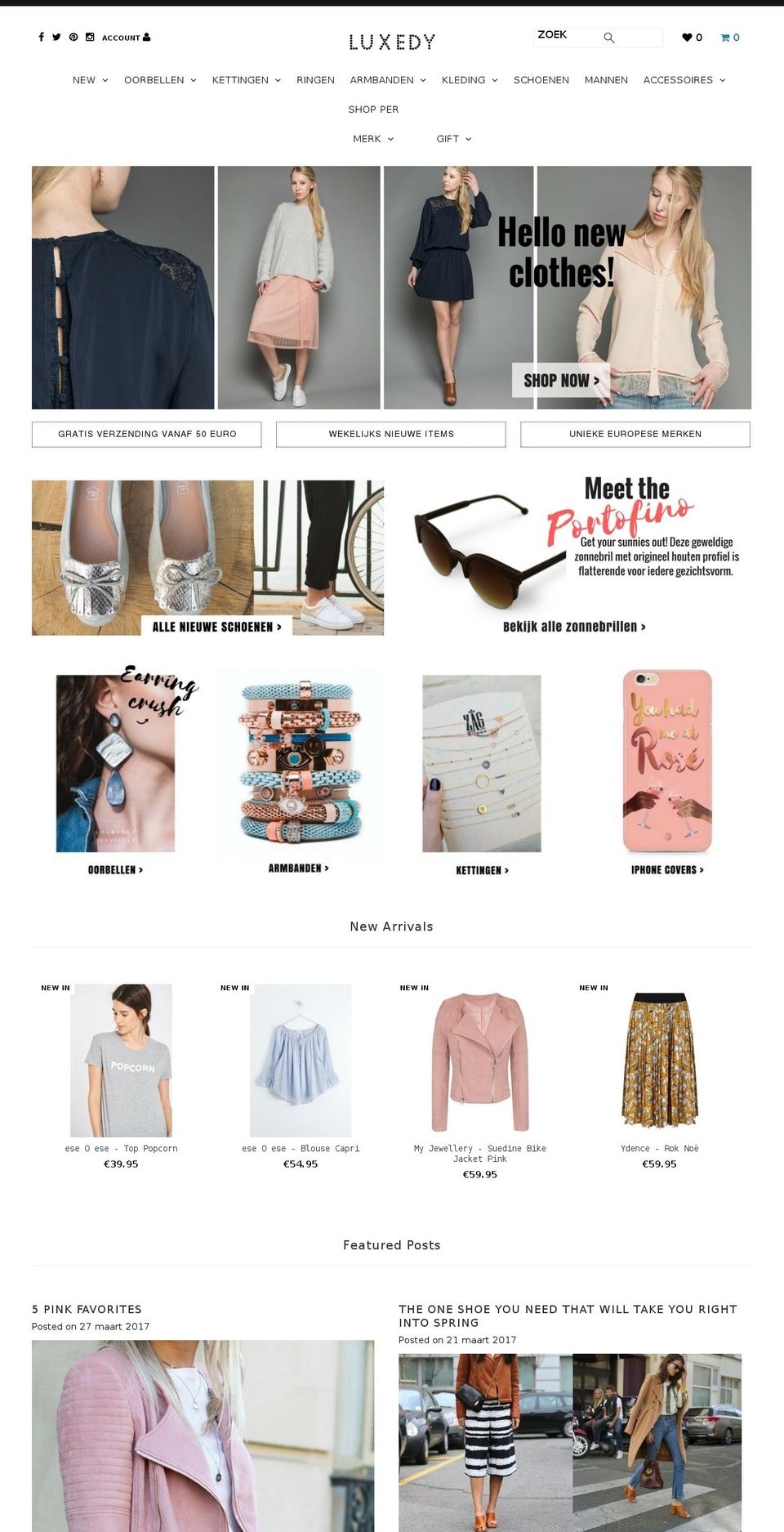 luxedy.com shopify website screenshot