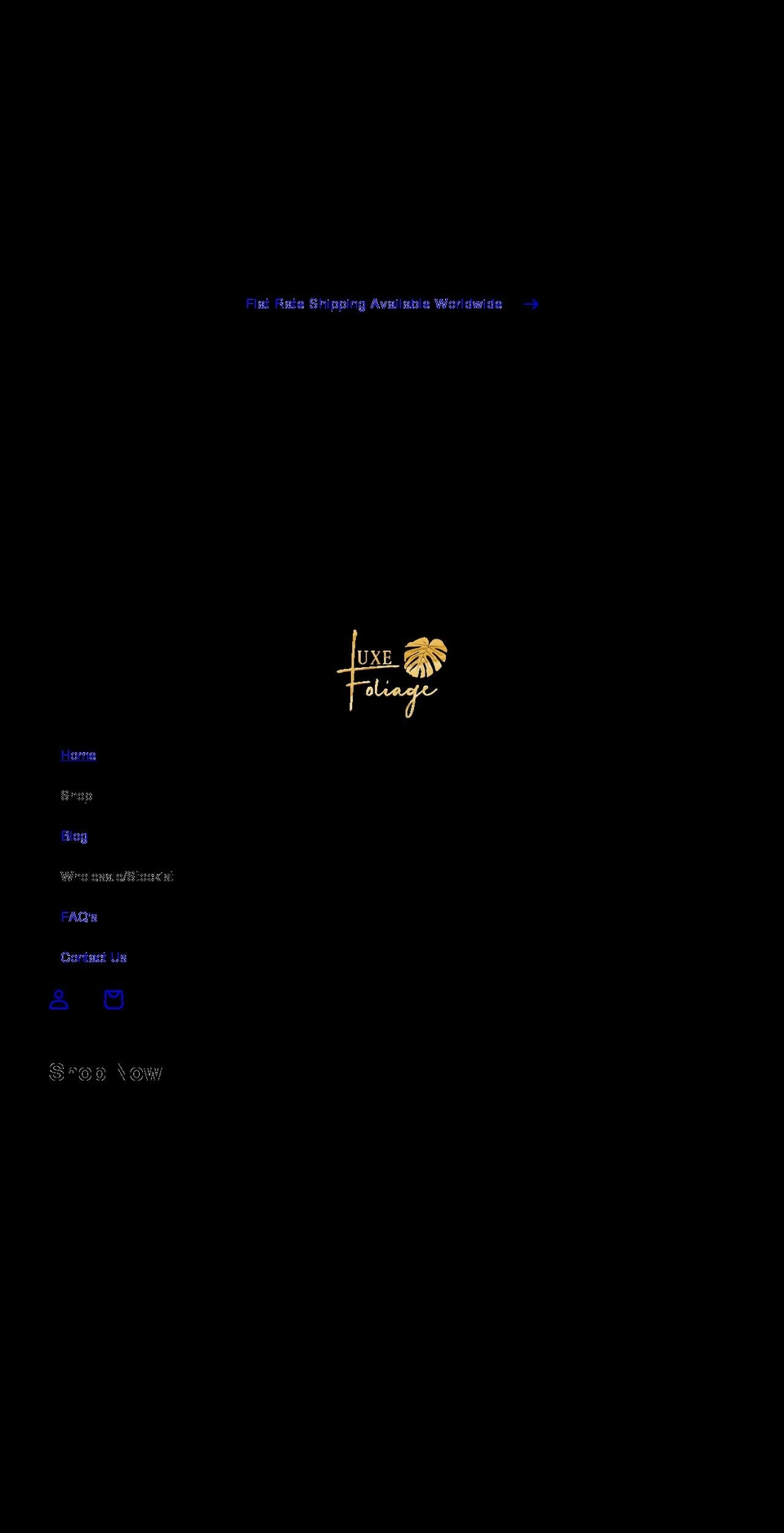 luxefoliage.com.au shopify website screenshot