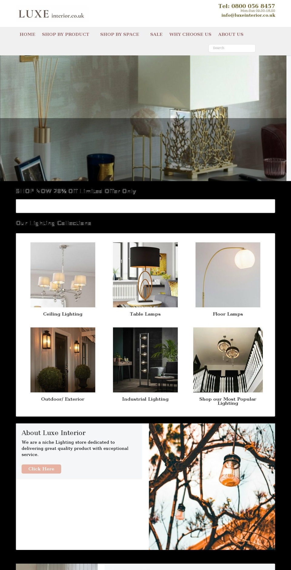 Dropshipformula-v-- Shopify theme site example luxeinterior.co.uk