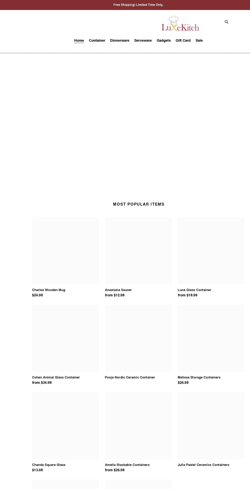 luxekitch.com shopify website screenshot