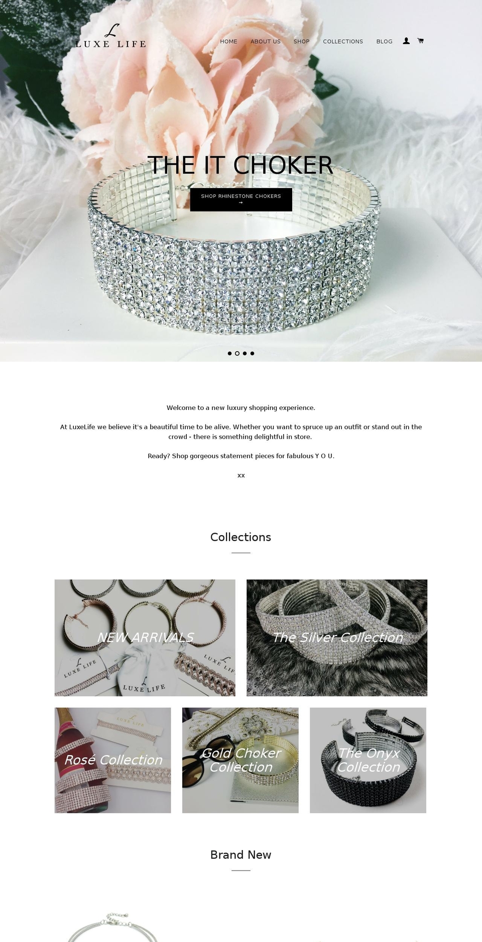 luxelifeshop.com shopify website screenshot