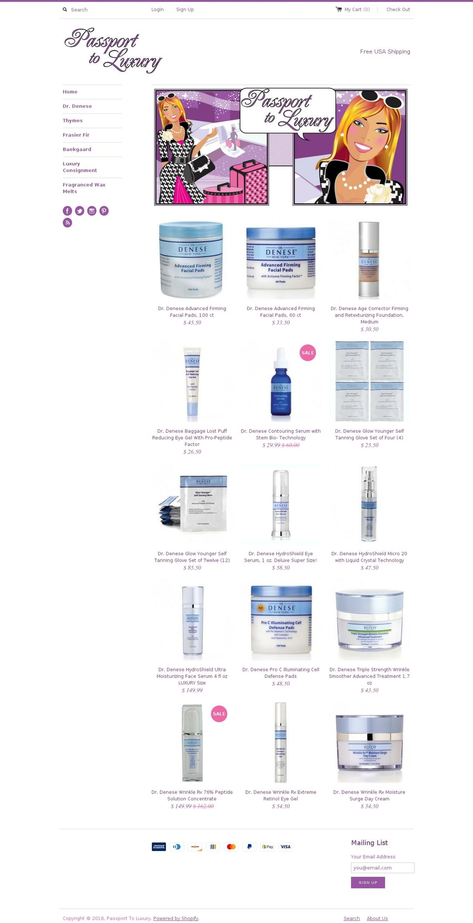 luxelivingboutique.com — Shopify storefront screenshot