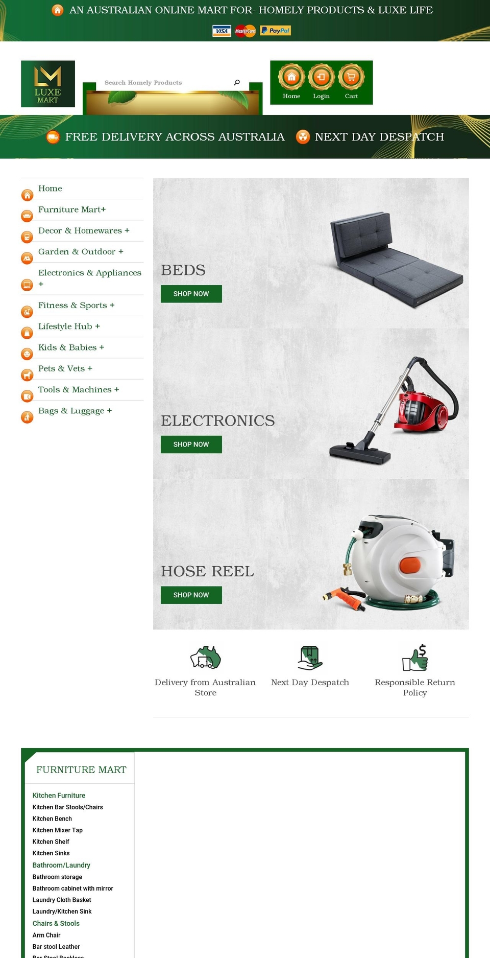 luxemart.com.au shopify website screenshot
