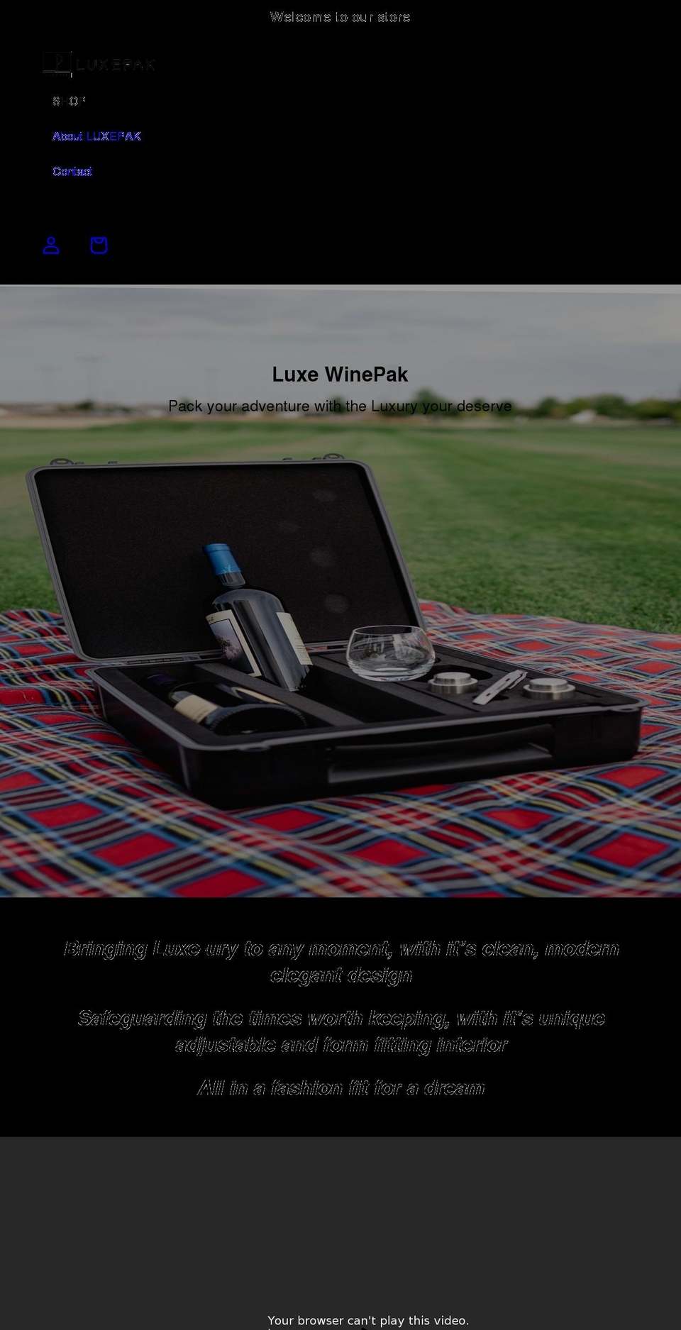 luxepakit.com shopify website screenshot