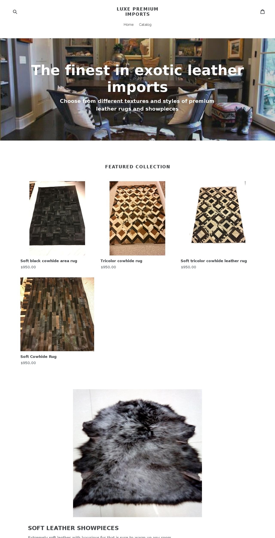 luxepremiumimports.com — Shopify storefront screenshot