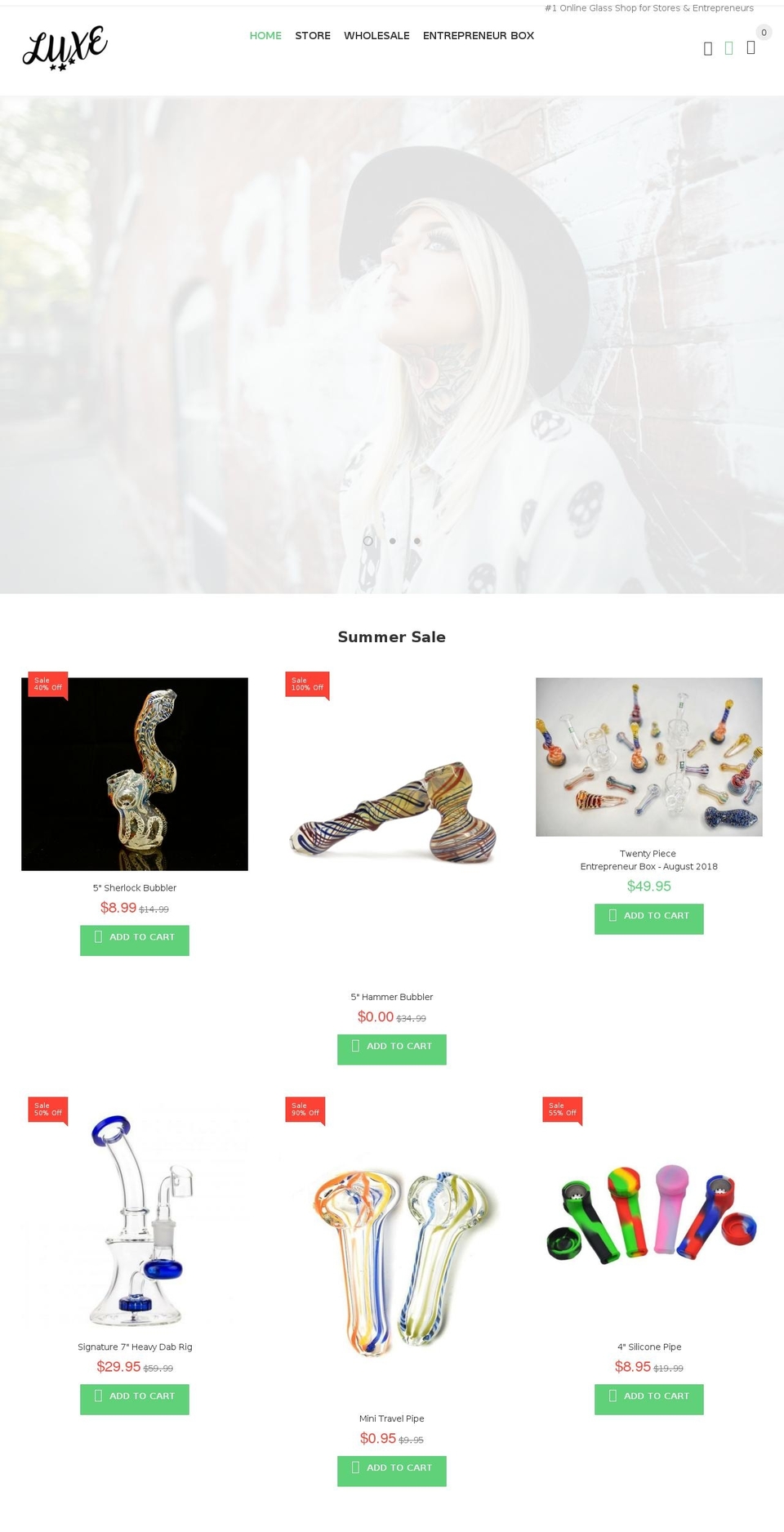 luxeproductsusa.com shopify website screenshot