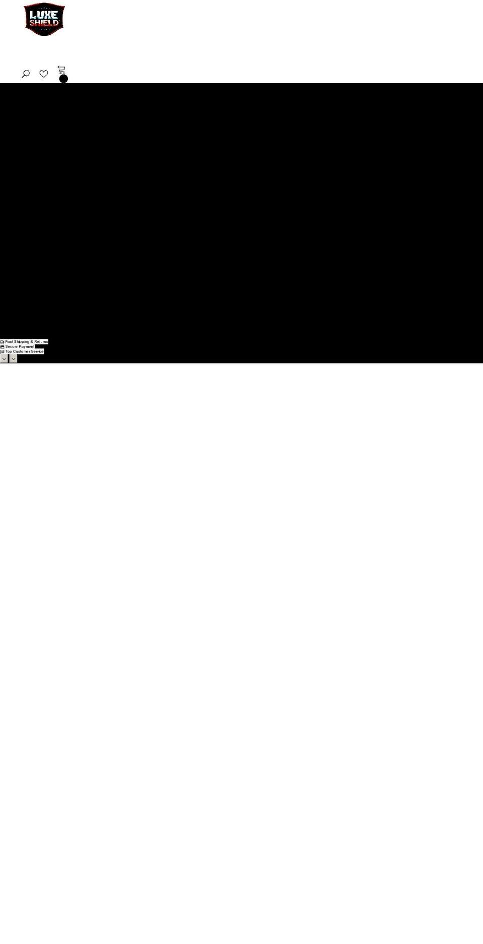 luxeshield.com shopify website screenshot