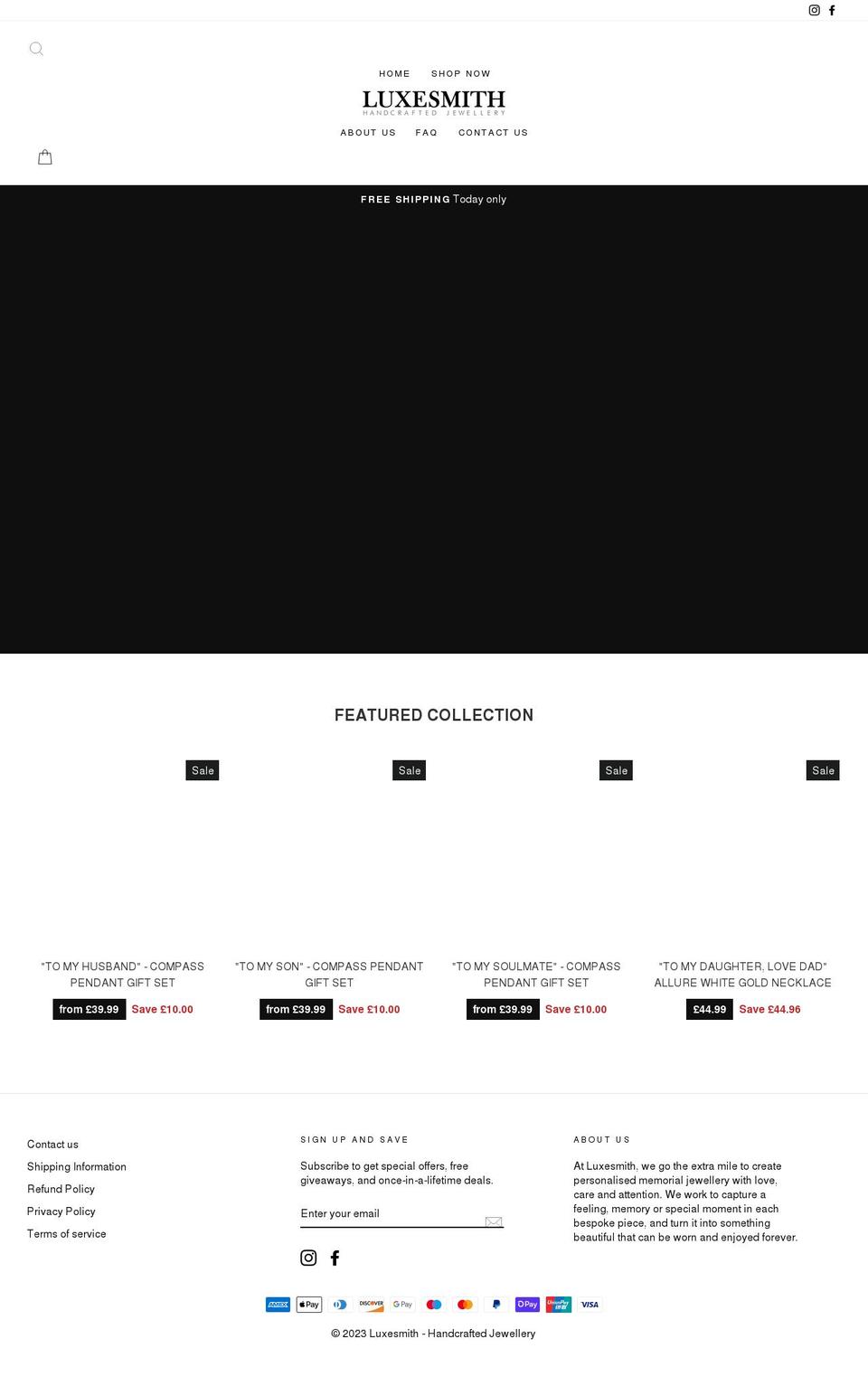 luxesmith.com shopify website screenshot
