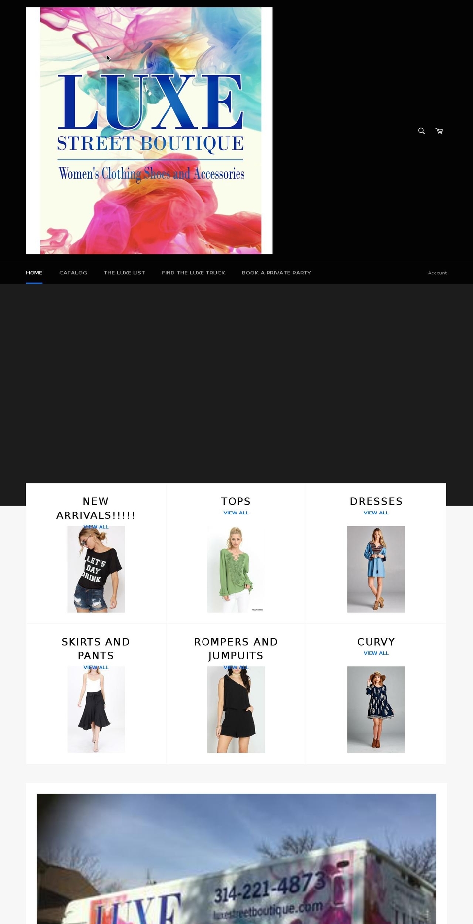 luxestreetboutique.com — Shopify storefront screenshot