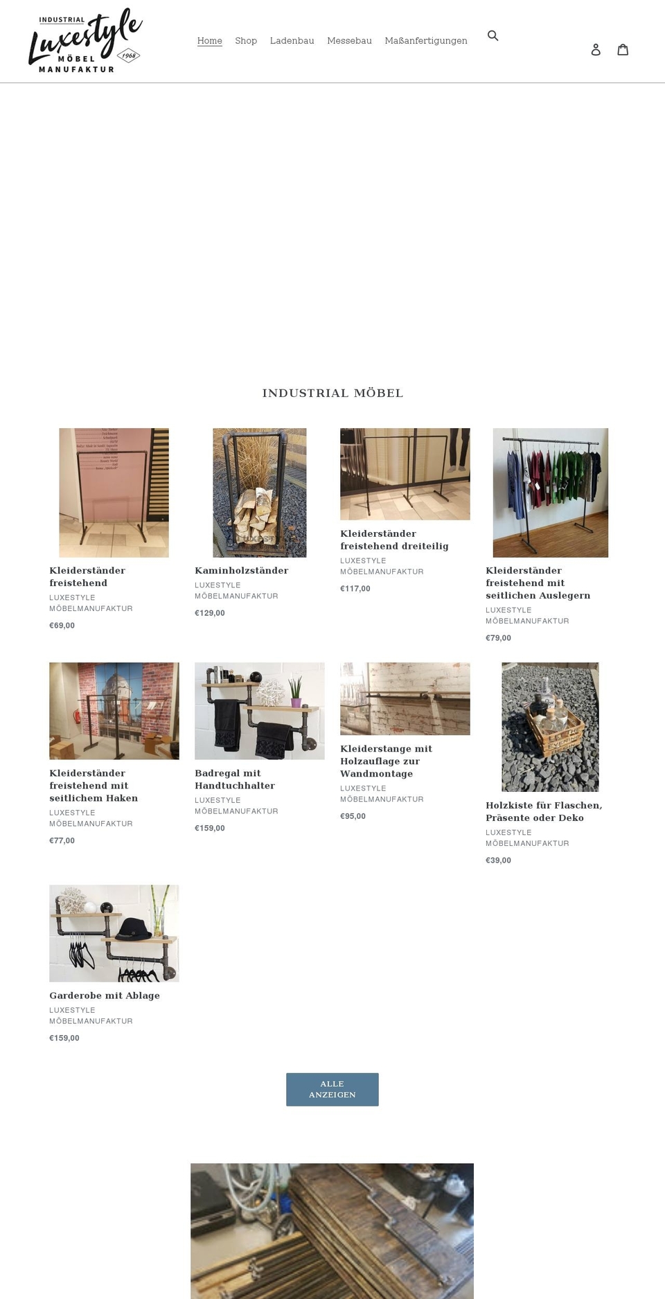 luxestyle.de shopify website screenshot