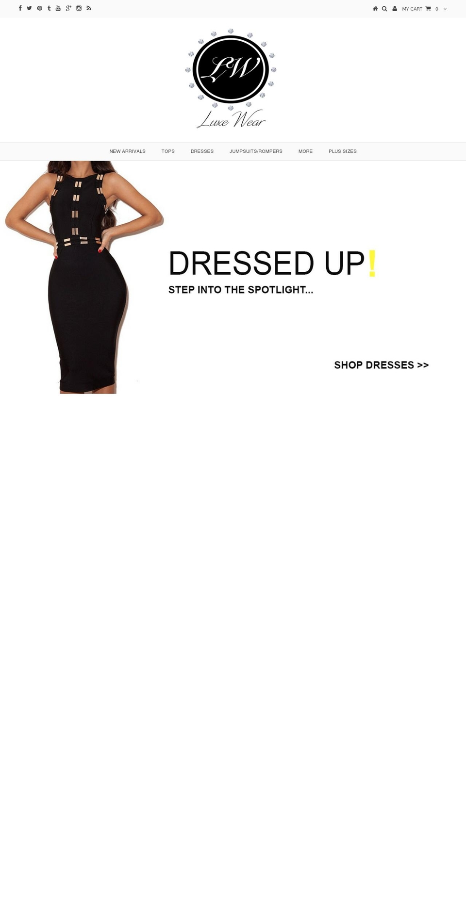 luxewear.com shopify website screenshot