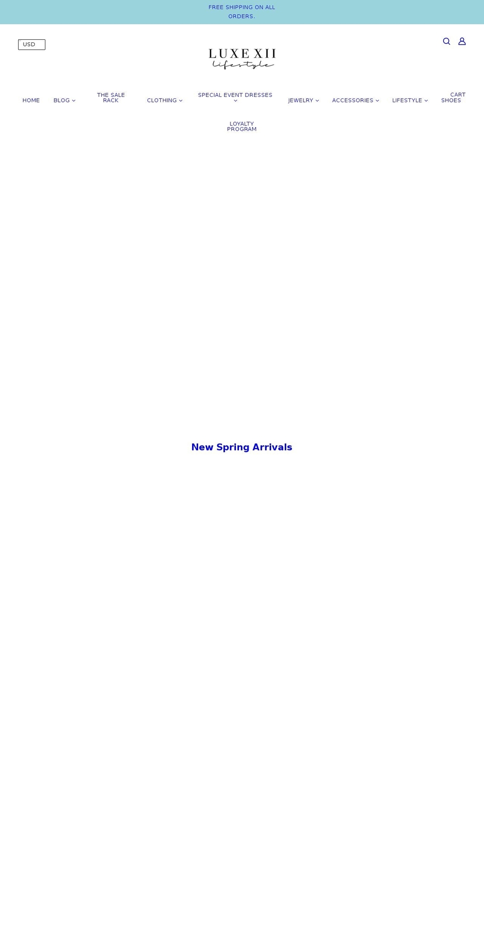 luxexii.com shopify website screenshot