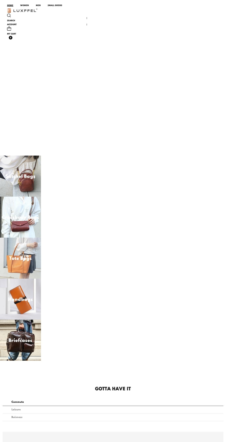 luxffel.com shopify website screenshot