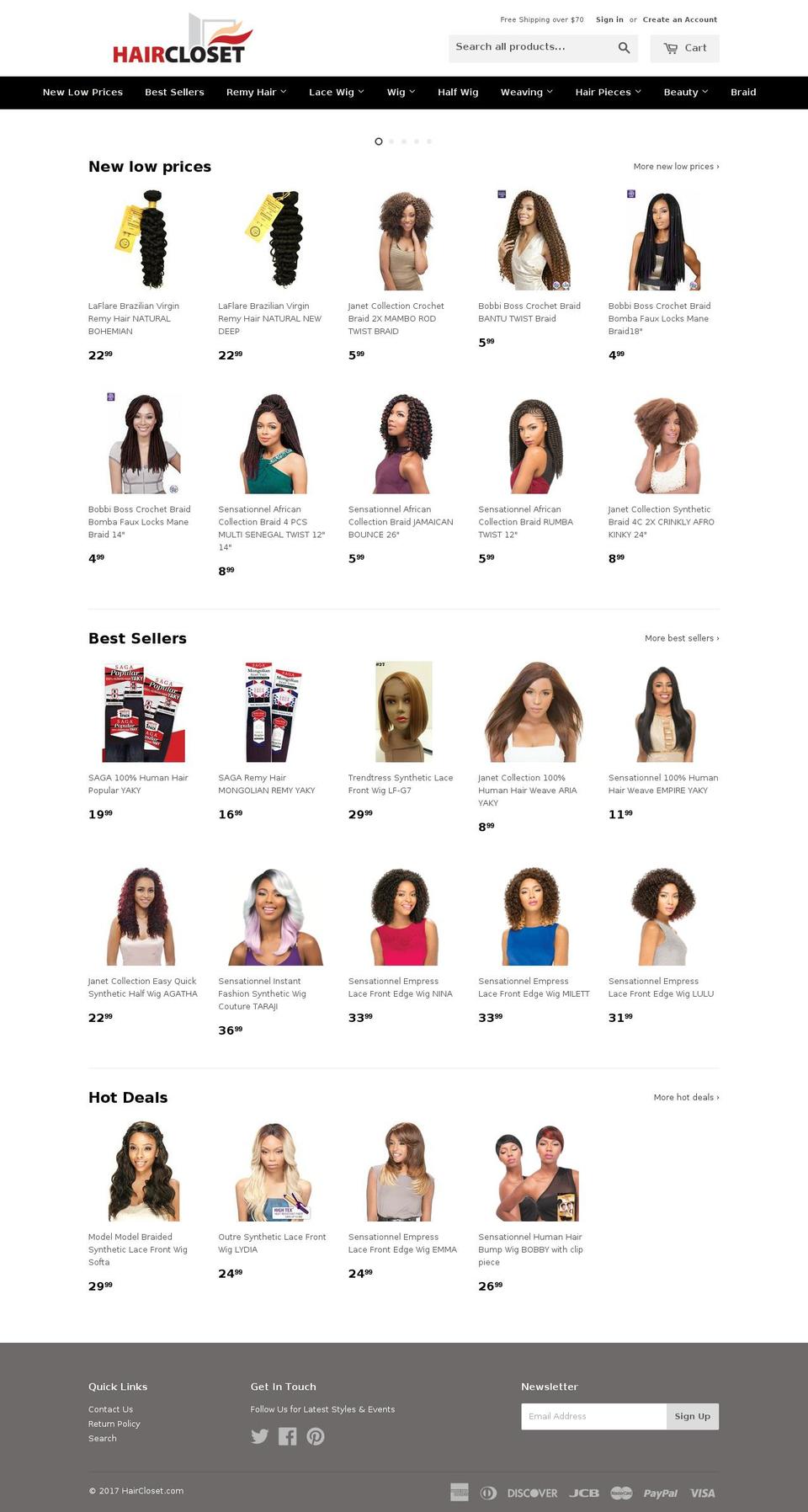 luxhairdepot.com shopify website screenshot