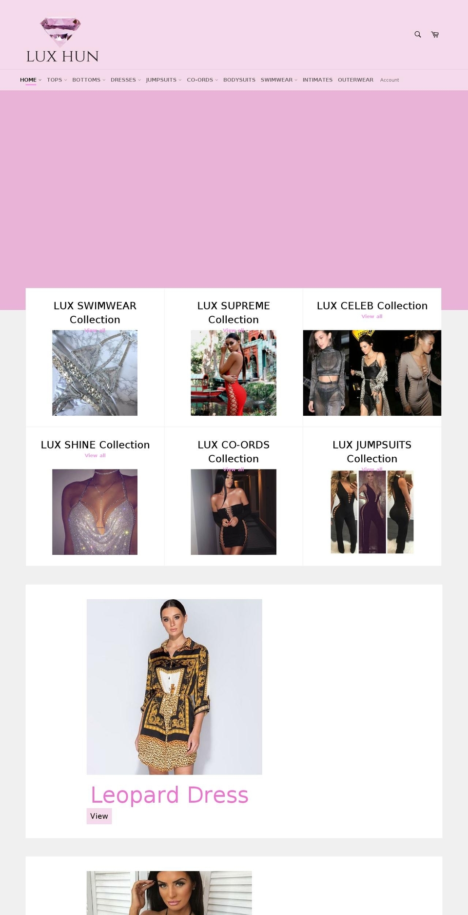 luxhun.com — Shopify storefront screenshot