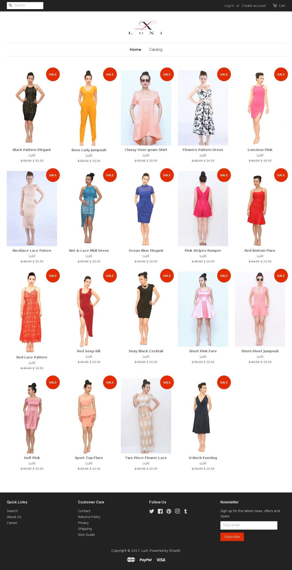 luxifashion.com shopify website screenshot