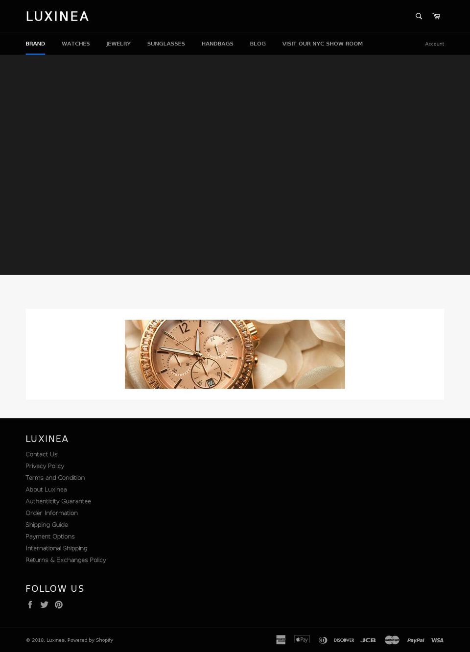 luxinea.com shopify website screenshot