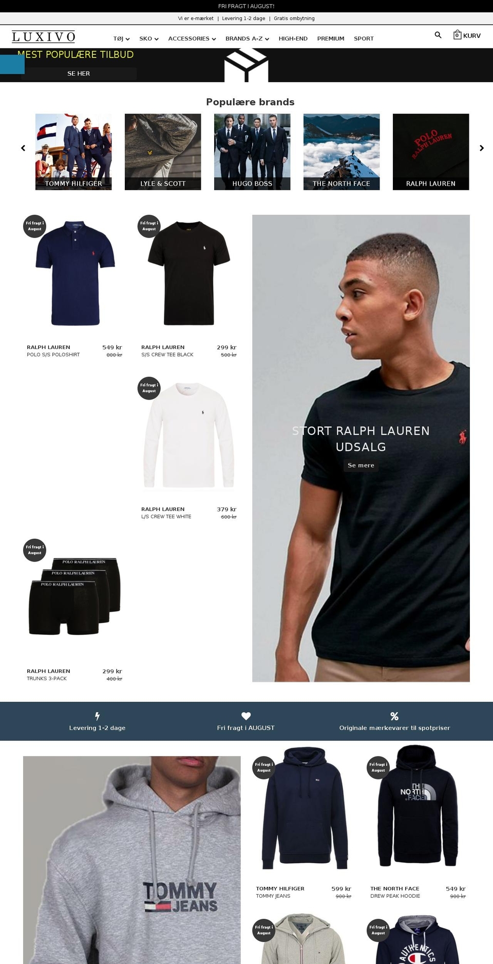 luxivo.dk shopify website screenshot