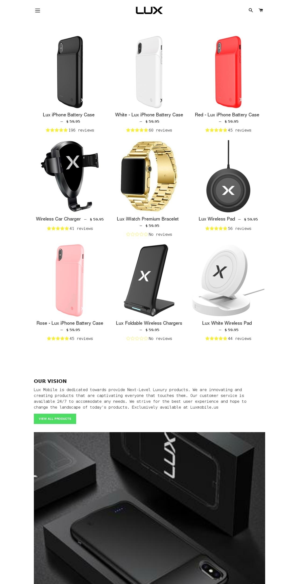 Lux X Brooklyn - 3.0 Shopify theme site example luxmobile.co