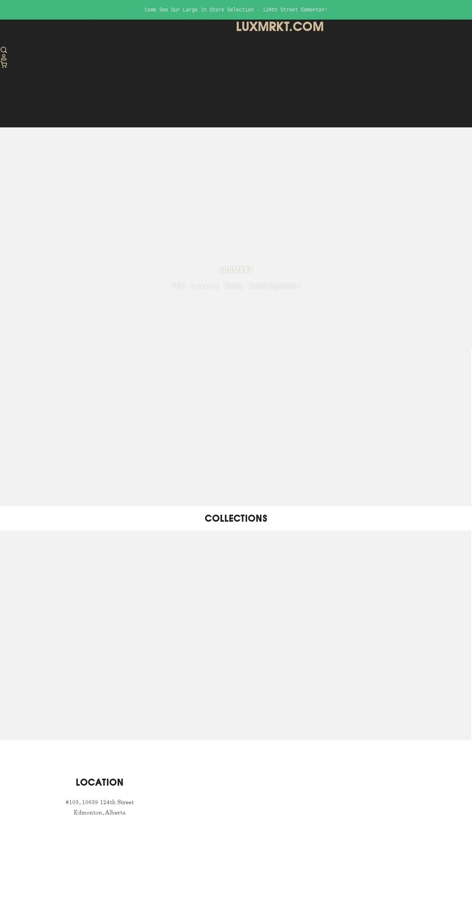 luxmrkt.ca shopify website screenshot