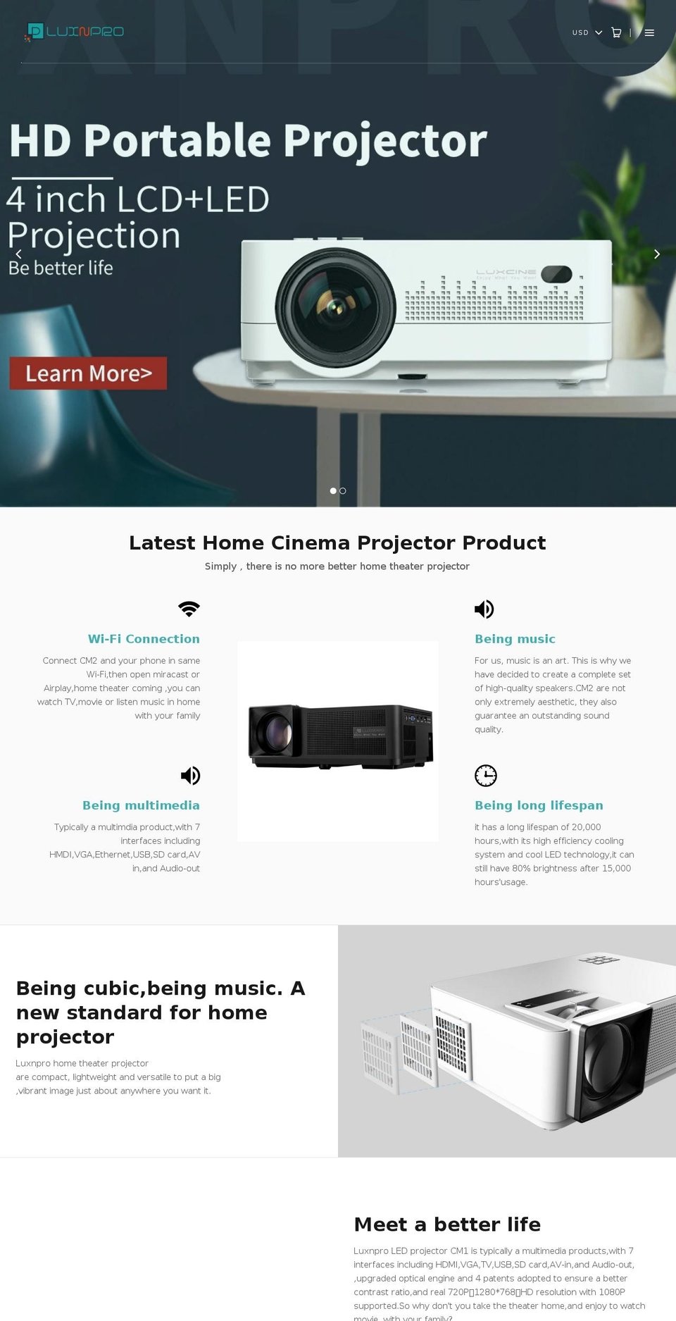 luxnpro.com — Shopify storefront screenshot