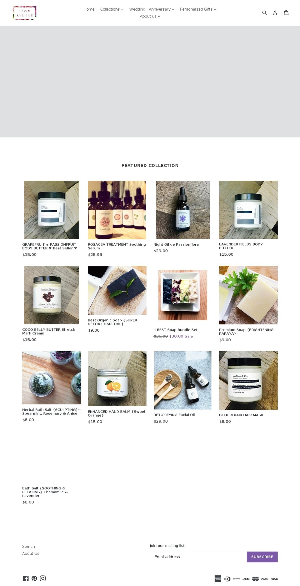 luxskinco.com — Shopify storefront screenshot