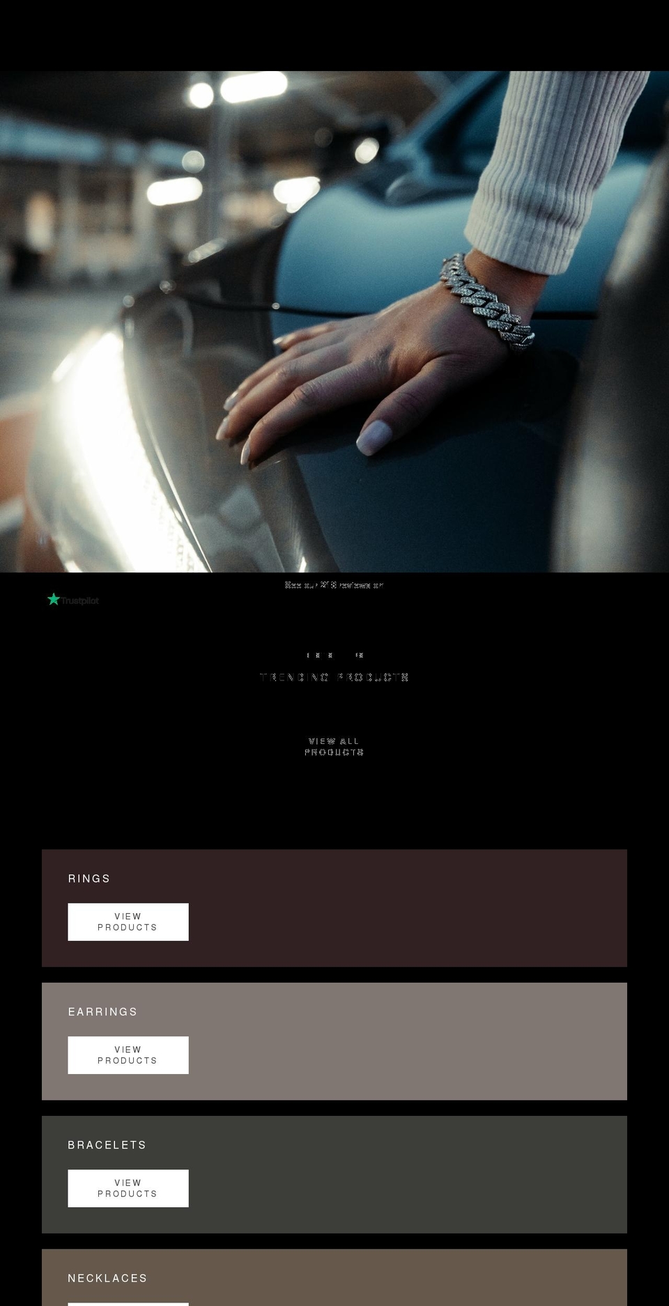 luxsyjewels.com shopify website screenshot